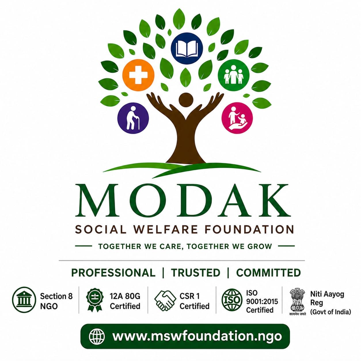 MODAK Social Welfare Foundation Logo